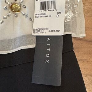 NWT- Aidon Mattox Coctail Dress Black and white